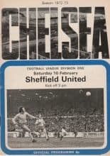 Chelsea v Sheffield United 10-Feb-1973