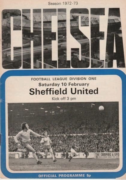 Chelsea v Sheffield United 10-Feb-1973