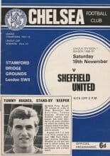 Chelsea v Sheffield United 19-Nov-1966