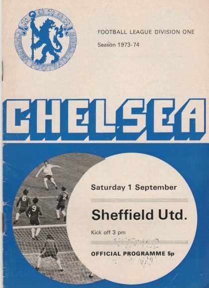 Chelsea v Sheffield United 01-Sep-1973