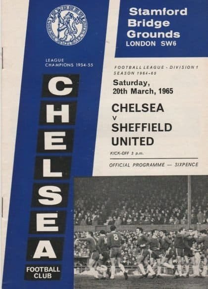 Chelsea v Sheffield United  20-Mar-1965
