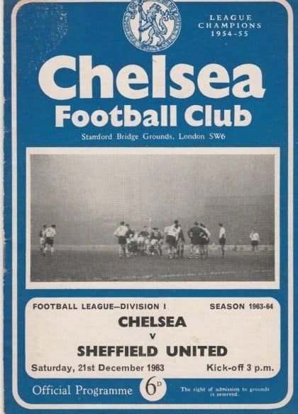 Chelsea v Sheffield United  21-Dec-1963