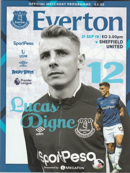 Everton v Sheffield United  21-Sep-2019