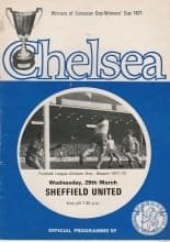 Chelsea v Sheffield United  29-Mar-1972