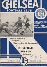 Chelsea v Sheffield United 06-Sep-1967