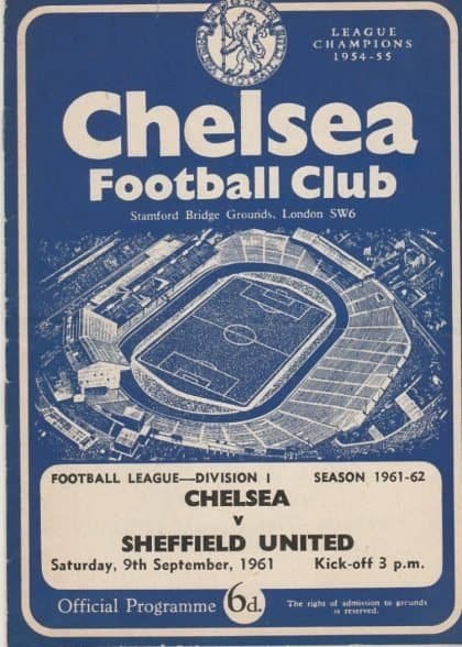 Chelsea v Sheffield United  09-Sep-1961
