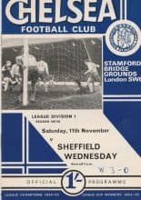 Chelsea v Sheffield Wednesday 11-Nov-1967