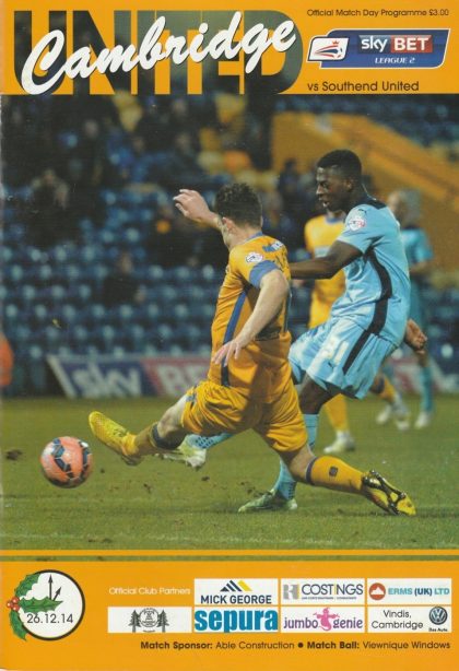 Cambridge United v Southend United  26-Dec-2014