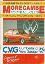 Morecambe v Stalybridge Celtic  08-Aug-1988