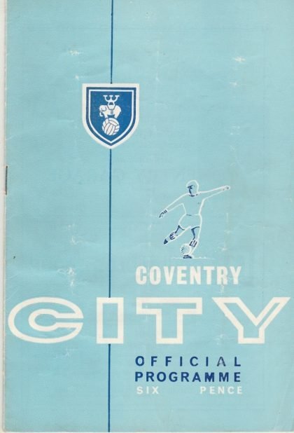 Coventry City v Sunderland   10-Nov-1964