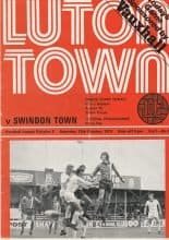 Luton Town v Swindon Town  13-Oct-1973