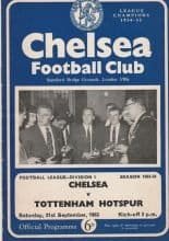 Chelsea v Tottenham Hotspur 21-Sep-1963