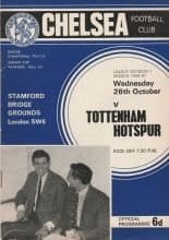 Chelsea v Tottenham Hotspur 26-Oct-1966
