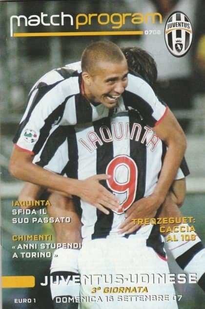Juventus v Udinese 16-Sep-2007