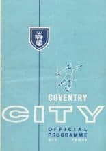 Coventry City v Walsall  21-Dec-1963