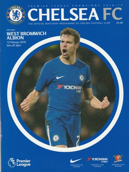 Chelsea v West Bromwich Albion  12-Feb-2018