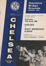 Chelsea v West Bromwich Albion 17-Apr-1965