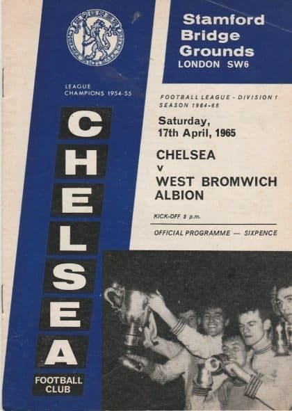 Chelsea v West Bromwich Albion 17-Apr-1965
