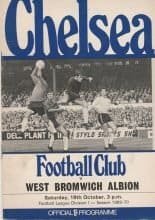 Chelsea v West Bromwich Albion 18-Oct-1969