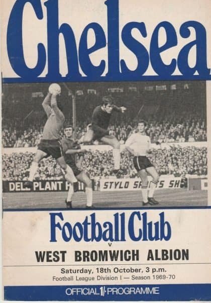 Chelsea v West Bromwich Albion 18-Oct-1969