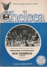 Chelsea v West Bromwich Albion  01-Sep-1971