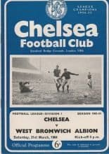 Chelsea v West Bromwich Albion 21-Mar-1964