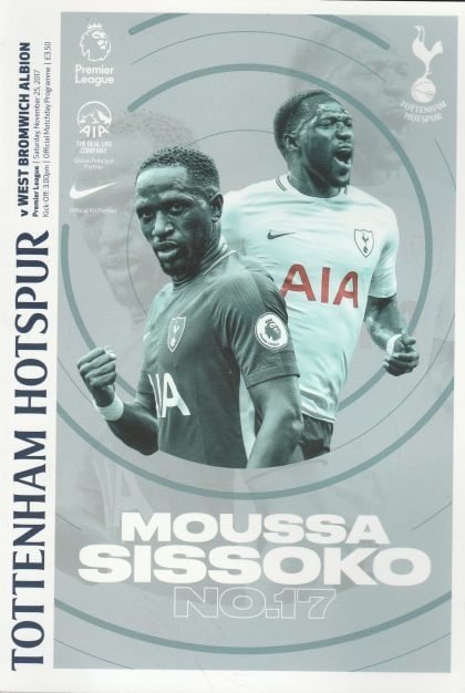 Tottenham Hotspur v West Bromwich Albion  25-Nov-2017