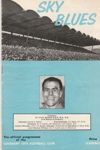 Coventry City v West Bromwich Albion   03-Nov-1965