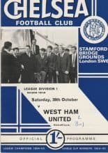Chelsea v West Ham United 28-Oct-1967