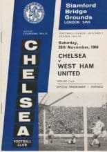 Chelsea v West Ham United 28-Nov-1964