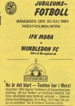 IFK Mora v Wimbledon  30-Jul-1984