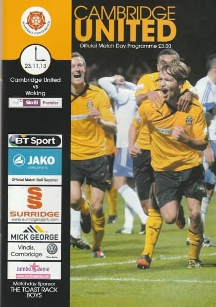 Cambridge United v Woking  23-Nov-2013