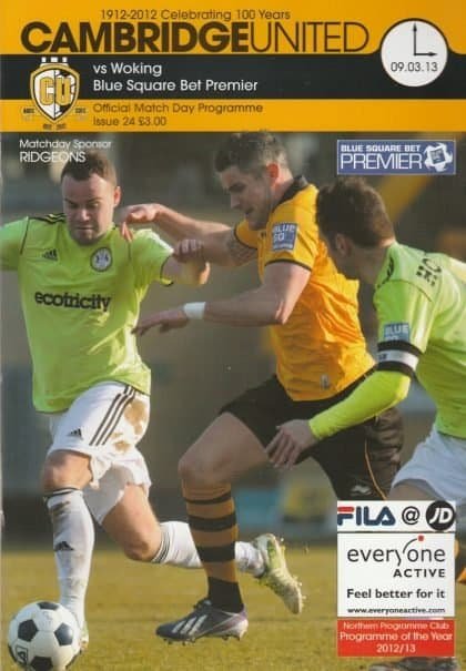 Cambridge United v Woking  09-Mar-2013