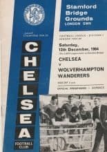 Chelsea v Wolverhampton Wanderers 12-Dec-1964