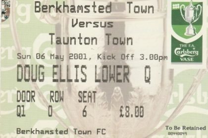 Berkhamsted Town v Taunton Town   06-May-2001