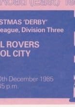 Bristol Rovers v Bristol City 30-Dec-1985