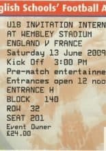 England Schoolboys v France Schoolboys 13-Jun-2009