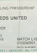 Chelsea v Leeds United  23-Apr-1994