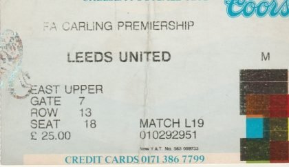 Chelsea v Leeds United  23-Apr-1994