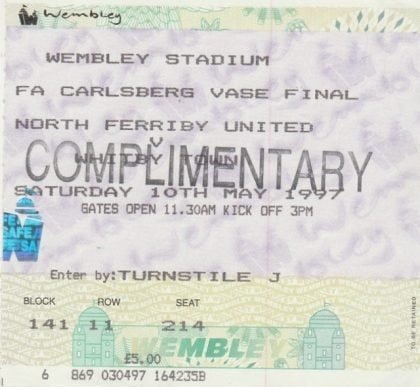 North Ferriby United v Whitby Town  10-May-1997