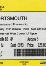 Newcastle United v Portsmouth 25-Oct-2003