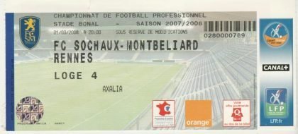 Sochaux-Montbeliard v Stade Rennais 01-Mar-2008