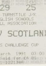 England Schoolboys v Scotland Schoolboys 09-Mar-1991
