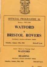 Watford v Bristol Rovers 15-Jan-1966