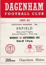 Dagenham v Enfield  13-Sep-1982