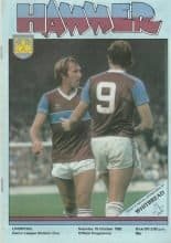 West Ham United v Liverpool 15-Oct-1983
