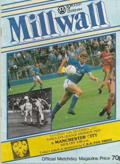 Millwall v Manchester City  12-Dec-1987
