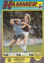 West Ham United v Wimbledon 27-Dec-1986
