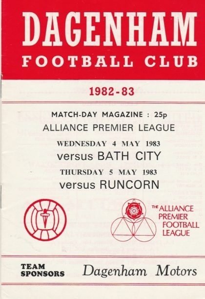 Dagenham v Bath City  04-May-1983