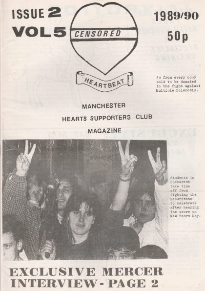 Heartbeat - Manchester Hearts Supporters Club Magazine  v5n2